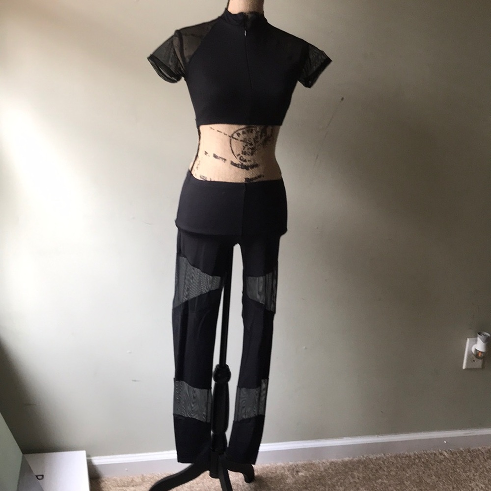 Natalie Mesh Dance top and pant